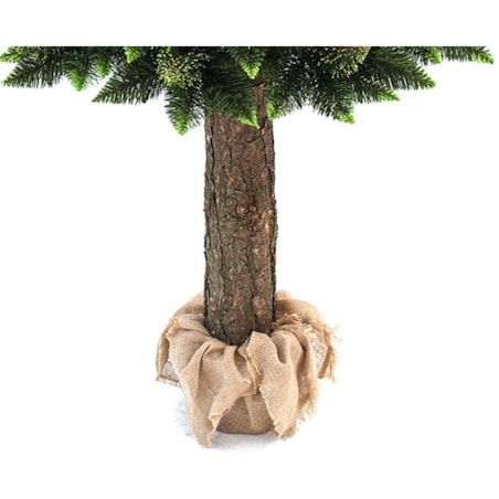 Choinka sztuczna Sosna oliwkowa z kryształkami na pniu