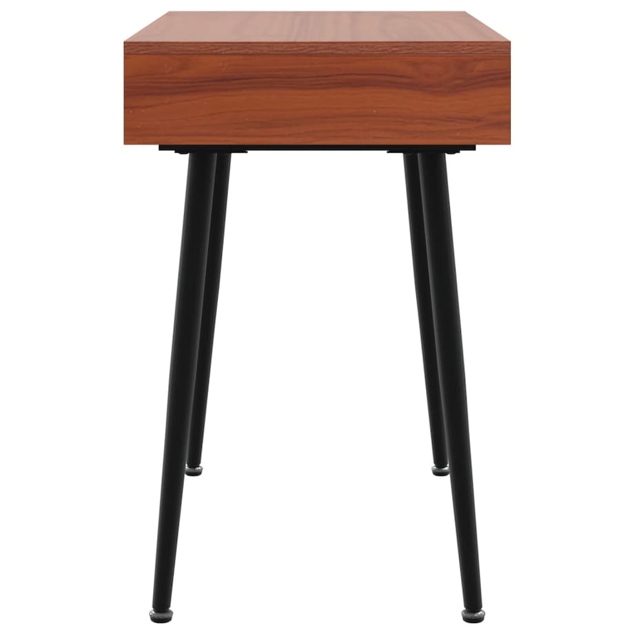 vidaXL Biurko komputerowe z szufladą, brązowe, 110x50x75 cm