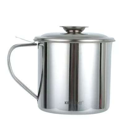 Pojemnik garnek na olej 1.2L z sitkiem filtrującym KINGHOFF