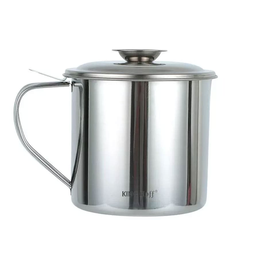 Pojemnik garnek na olej 1.2L z sitkiem filtrującym KINGHOFF