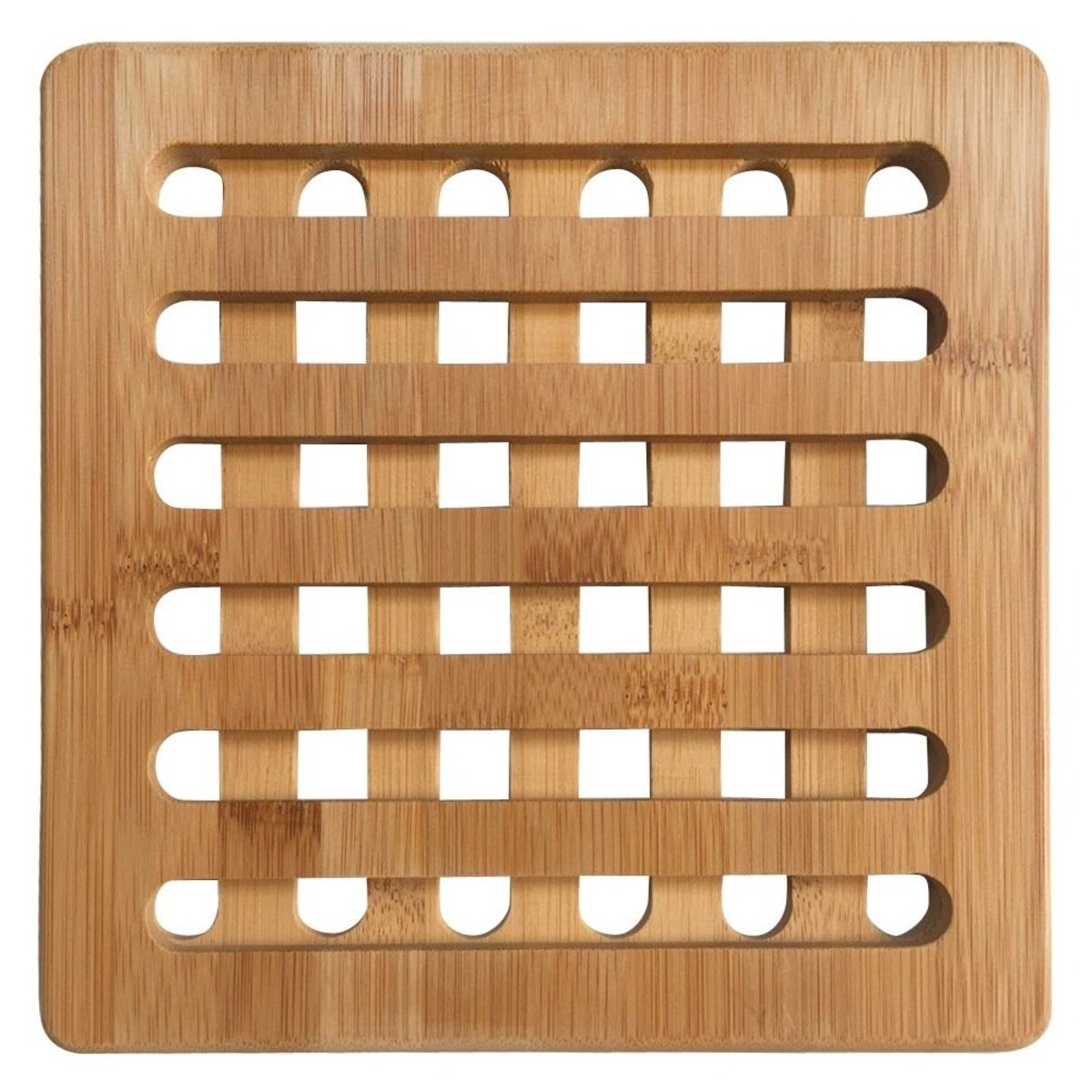 Kinghoff zestaw kwadratowych podstawek z bambusa 20cm KH1216