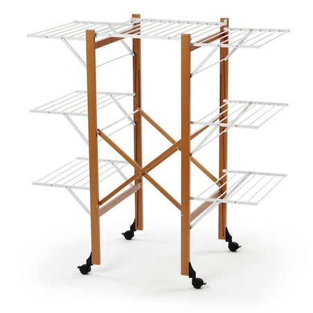 ARREDAMENTI AQUILONE Suszarka na pranie - 132 x 67 cm, Brązowy