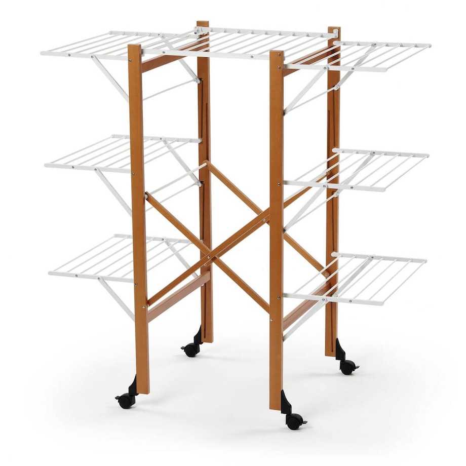 ARREDAMENTI AQUILONE Suszarka na pranie - 132 x 67 cm, Brązowy