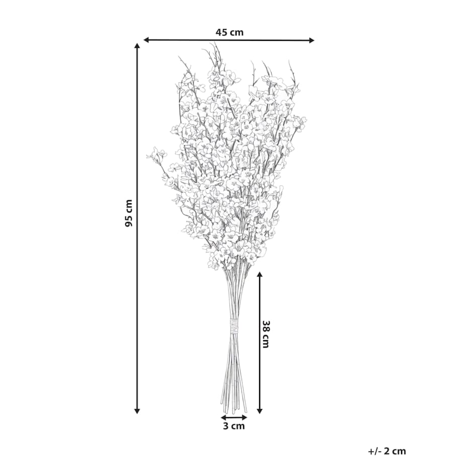 Bukiet sztucznych kwiatów NEBRA 95 cm Różowy