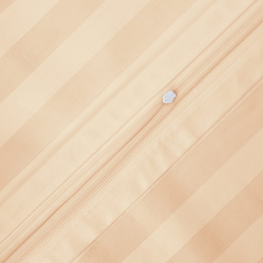 Poszewka bambusowa satyna bawełniana 50x60 Bamboo paski, beżowe