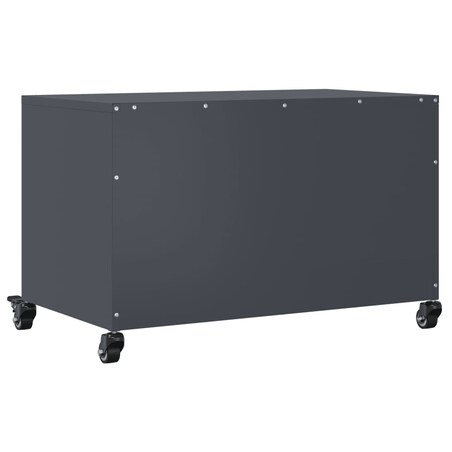 vidaXL Szafka RTV, antracytowa, 68x39x43,5 cm, stal