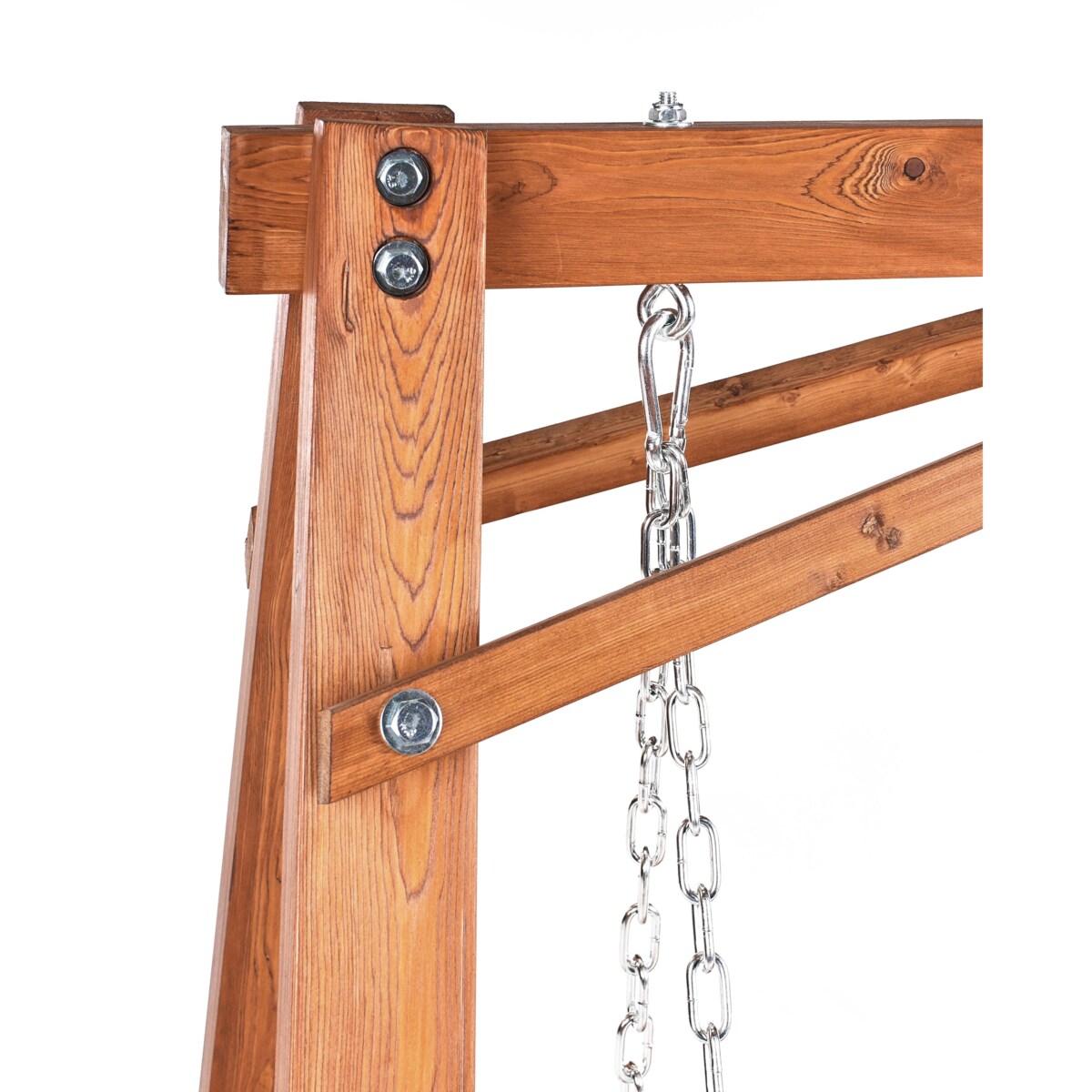 Huśtawka ogrodowa FICARELLA Drewno Brązowy