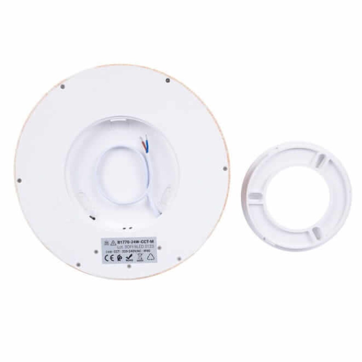 Ledowy plafon Maze ABR-PLO-OCED-24W Abruzzo 24W 3000-6000K biały drewniany