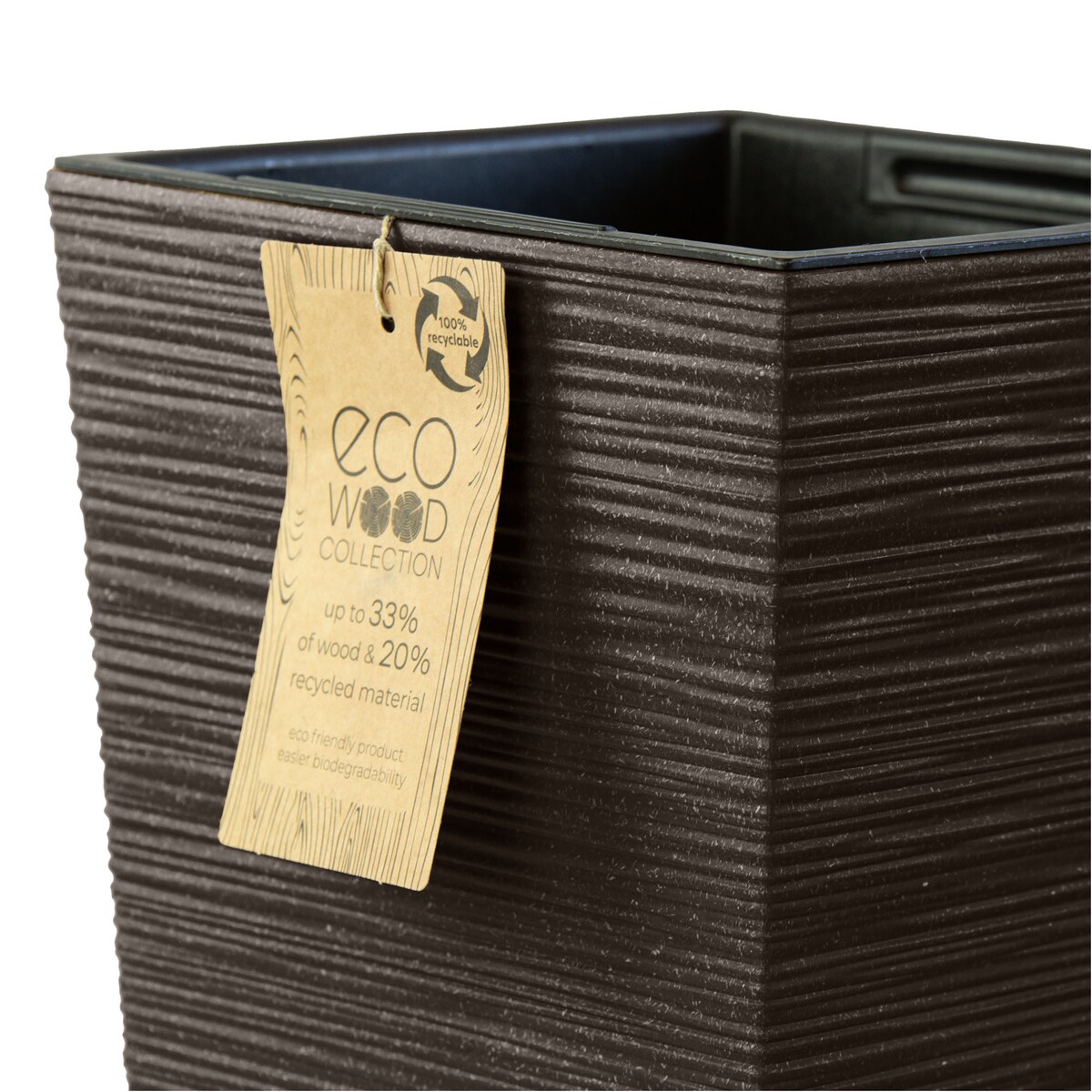 Doniczka Donica Ogrodowa 24 Cm Na Taras Do Ogrodu Domu Eco Wood Wysoka