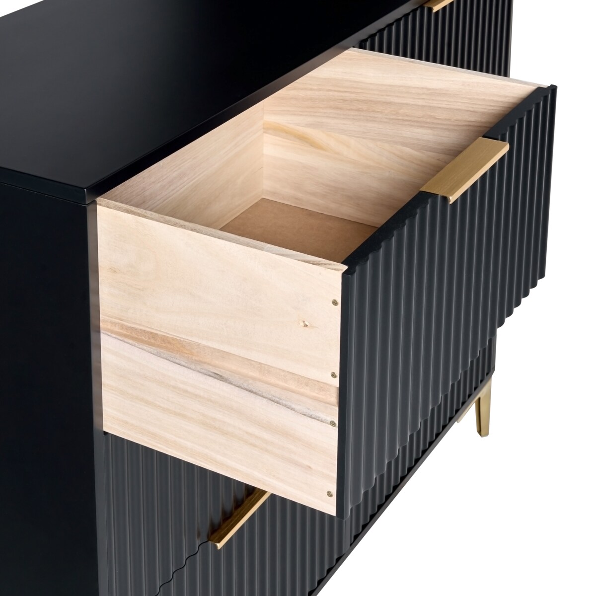 Komoda 6 szuflad WALCOTT Czarny