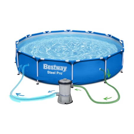 Basen ogrodowy stelażowy pompa 366x76 Bestway 9w1