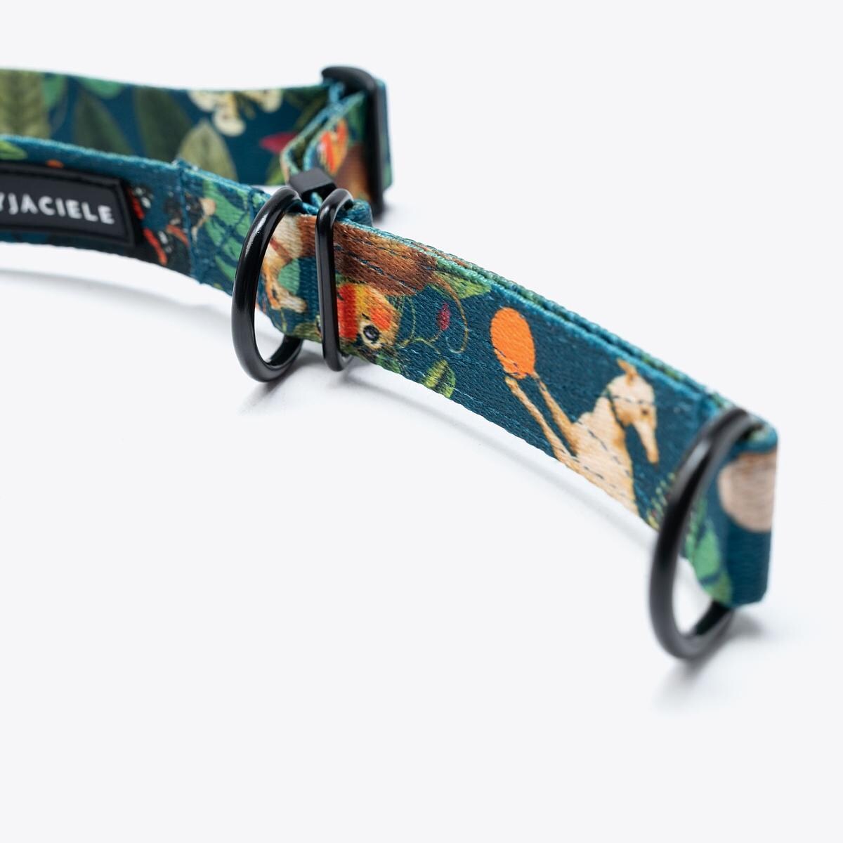 Obroża półzaciskowa dla psa lub kota "Psikolaż" - Szerokość taśmy: 38mm, Rozmiar: XS