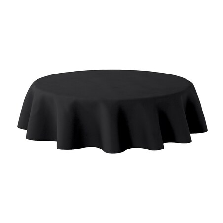 Obrus okrągły 160 x 160 cm czarny