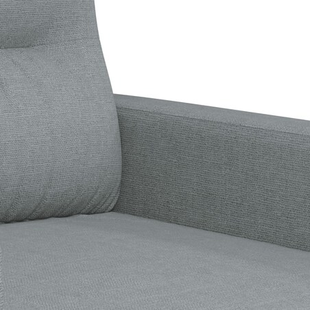 vidaXL Sofa 3-osobowa, jasnoszara, 180 cm, tapicerowana tkaniną