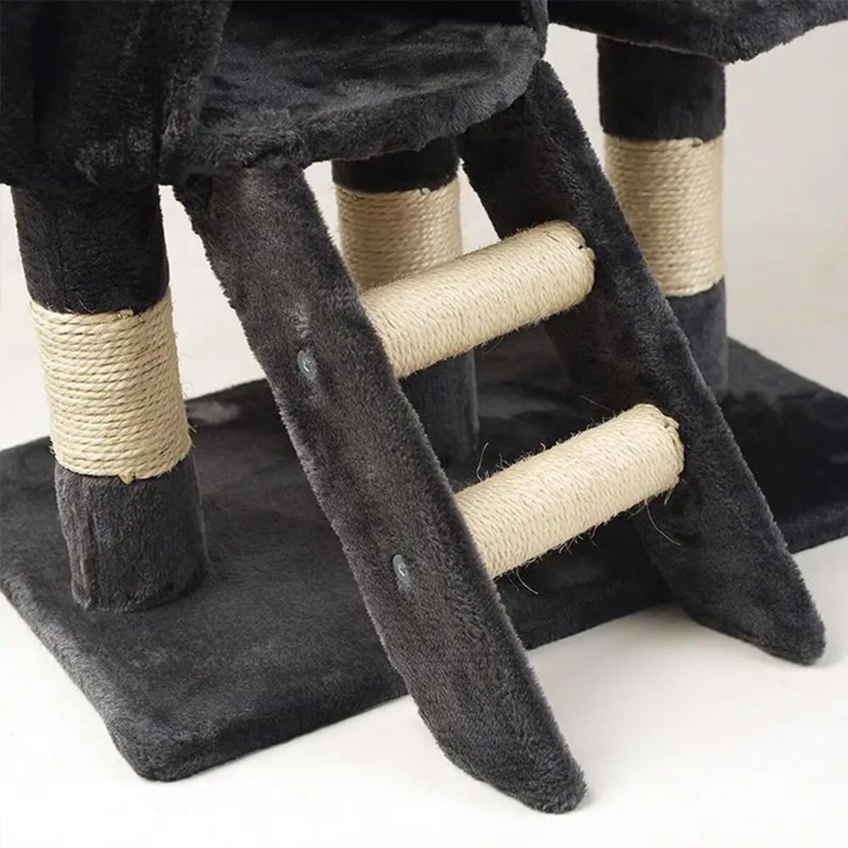 Pięciopoziomowy drapak dla kotów Szary 75 cm