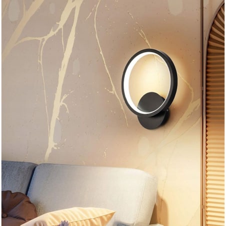 Kinkiet Lhj081-W Led Czarny, Aluminium