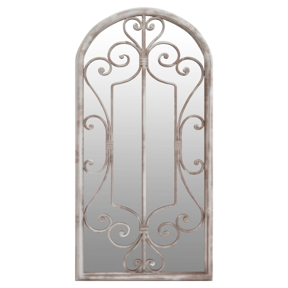 vidaXL Lustro do wnętrz, kolor piaskowy, 70x30 cm, żelazne