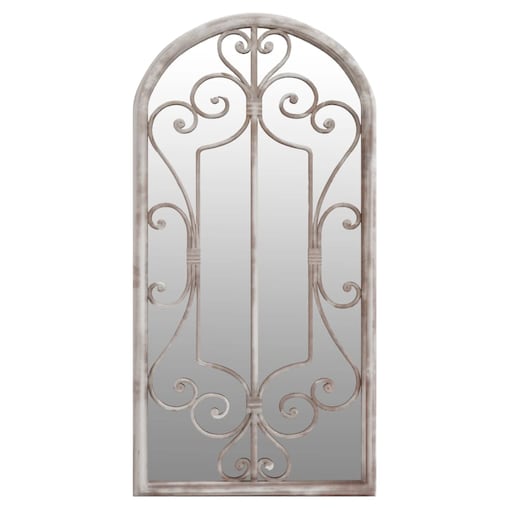 vidaXL Lustro do wnętrz, kolor piaskowy, 70x30 cm, żelazne