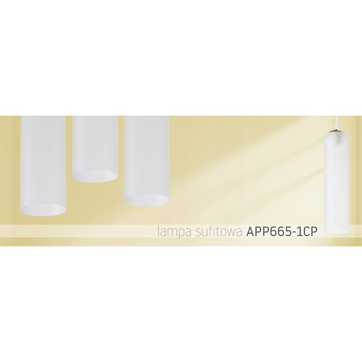Lampa Sufitowa Wisząca Szklana Glamour White Gold