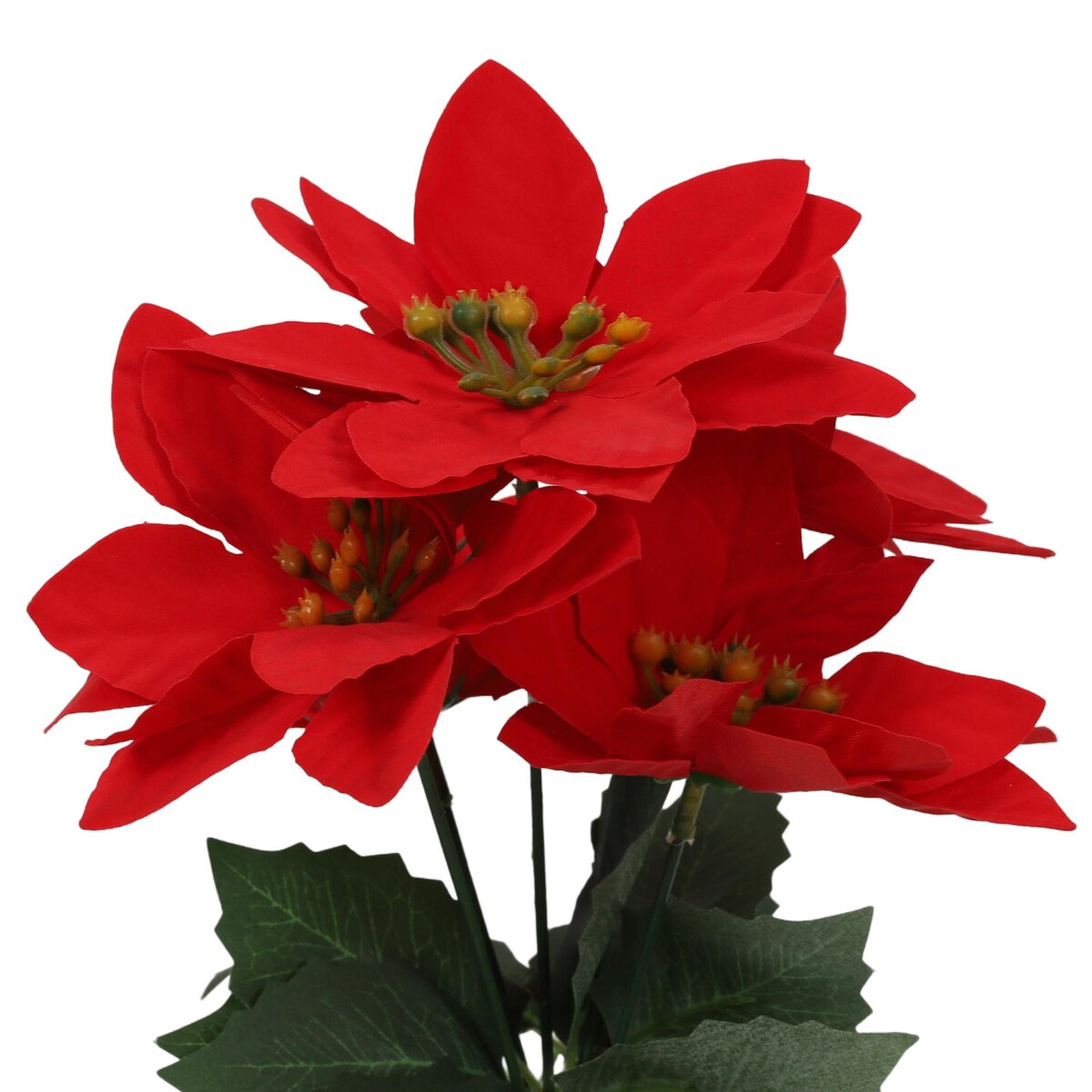 Gwiazda betlejemska, sztuczny kwiat, 29 cm, kolor czerwony, tworzywo sztuczne