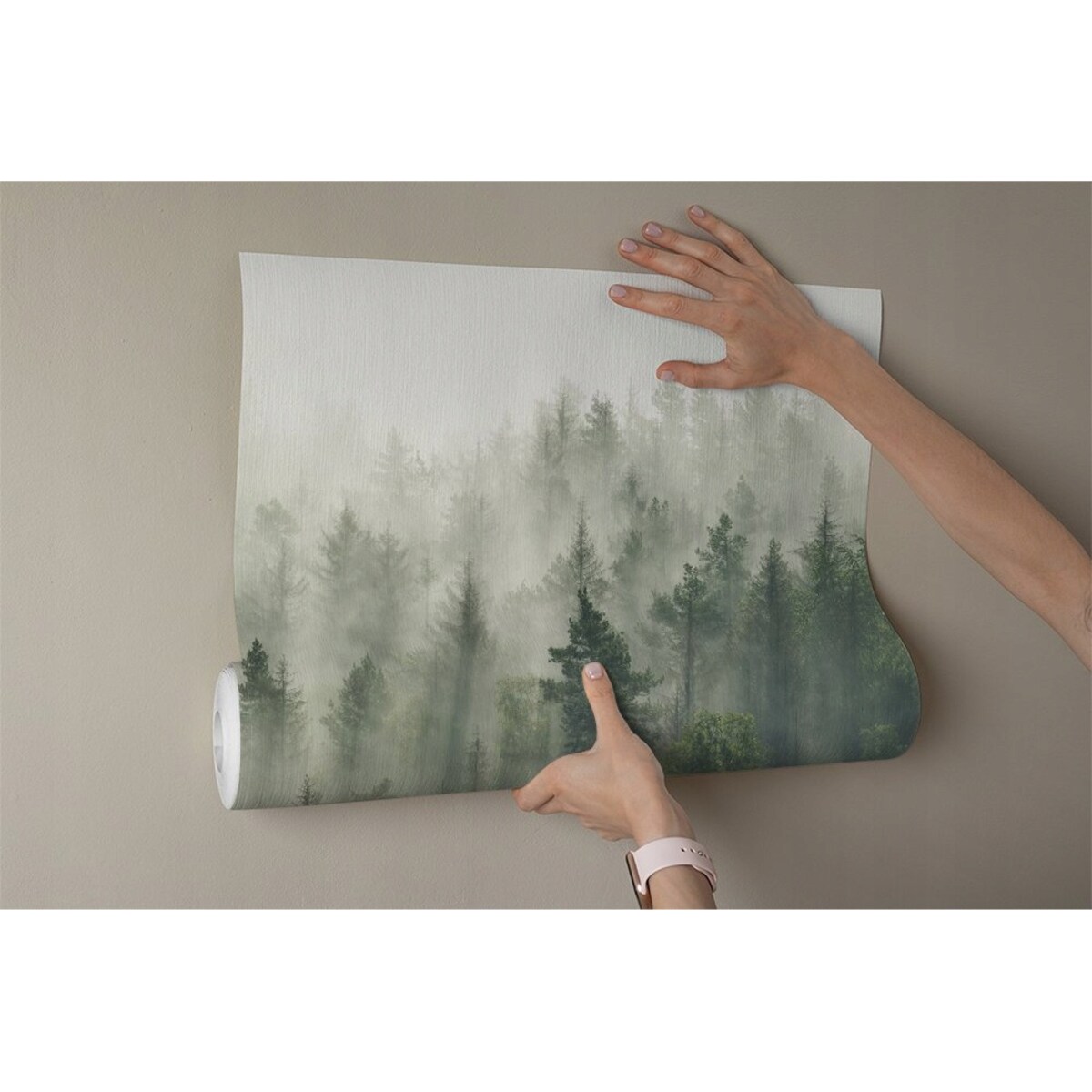 FOTOTAPETA 02-LAS_WE_MGLE DO SYPIALNI SALONU TAPETA ŚCIENNA 200x140