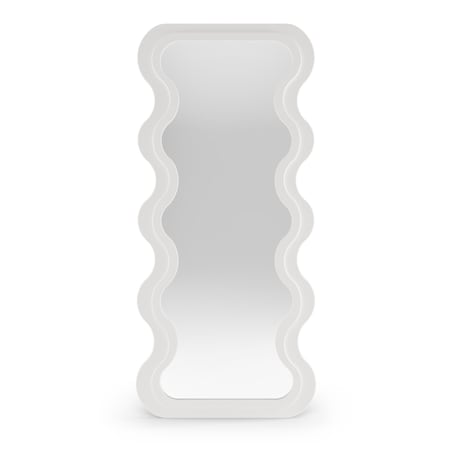 Lustro w nieregularnej ramie 180x80cm białe