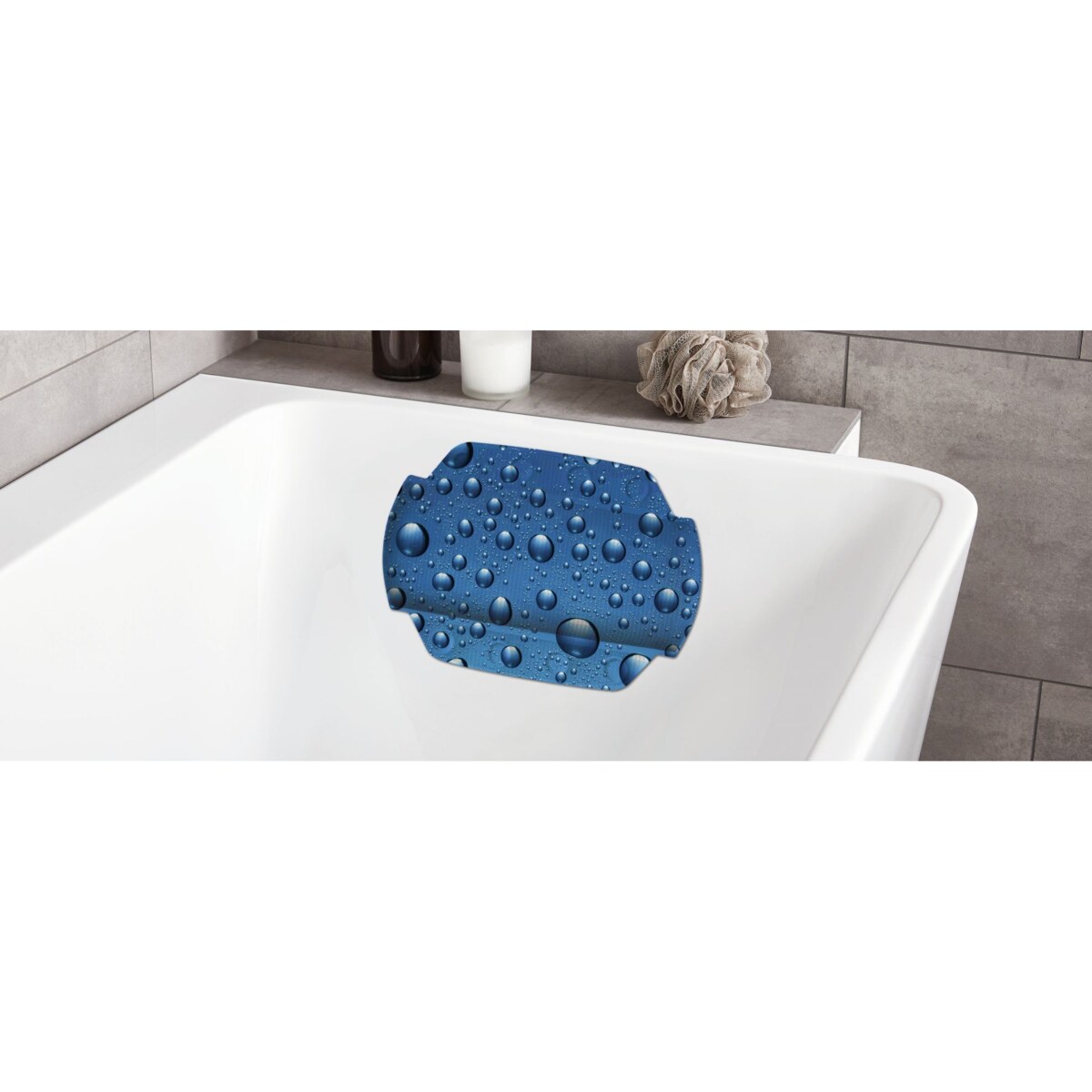 Kleine Wolke Bubble Poduszka do wanny niebieski 32x 22 cm