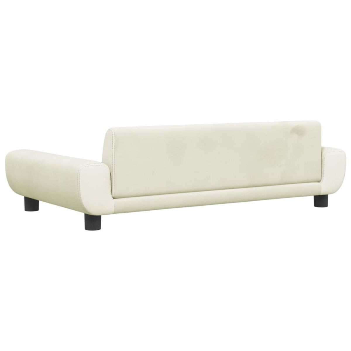 vidaXL Sofa dla dzieci, kremowe, 100x54x33 cm, aksamit