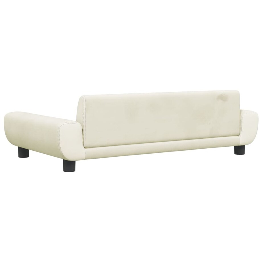 vidaXL Sofa dla dzieci, kremowe, 100x54x33 cm, aksamit