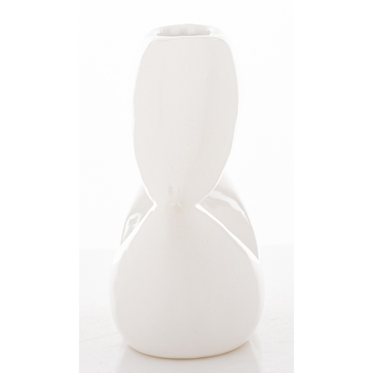 Wazon ceramiczny 13x20x6,5 cm USTA biały