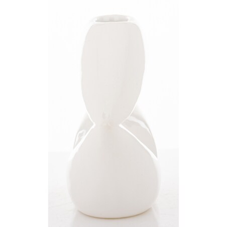 Wazon ceramiczny 13x20x6,5 cm USTA biały