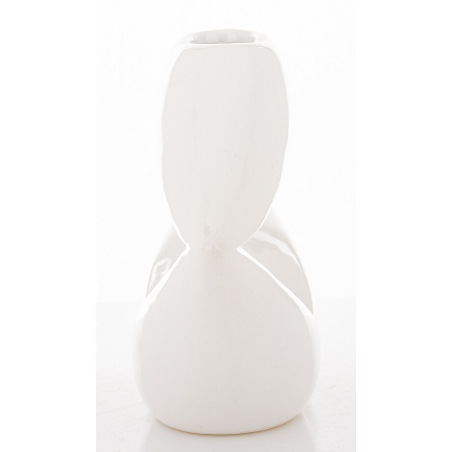 Wazon ceramiczny 13x20x6,5 cm USTA biały