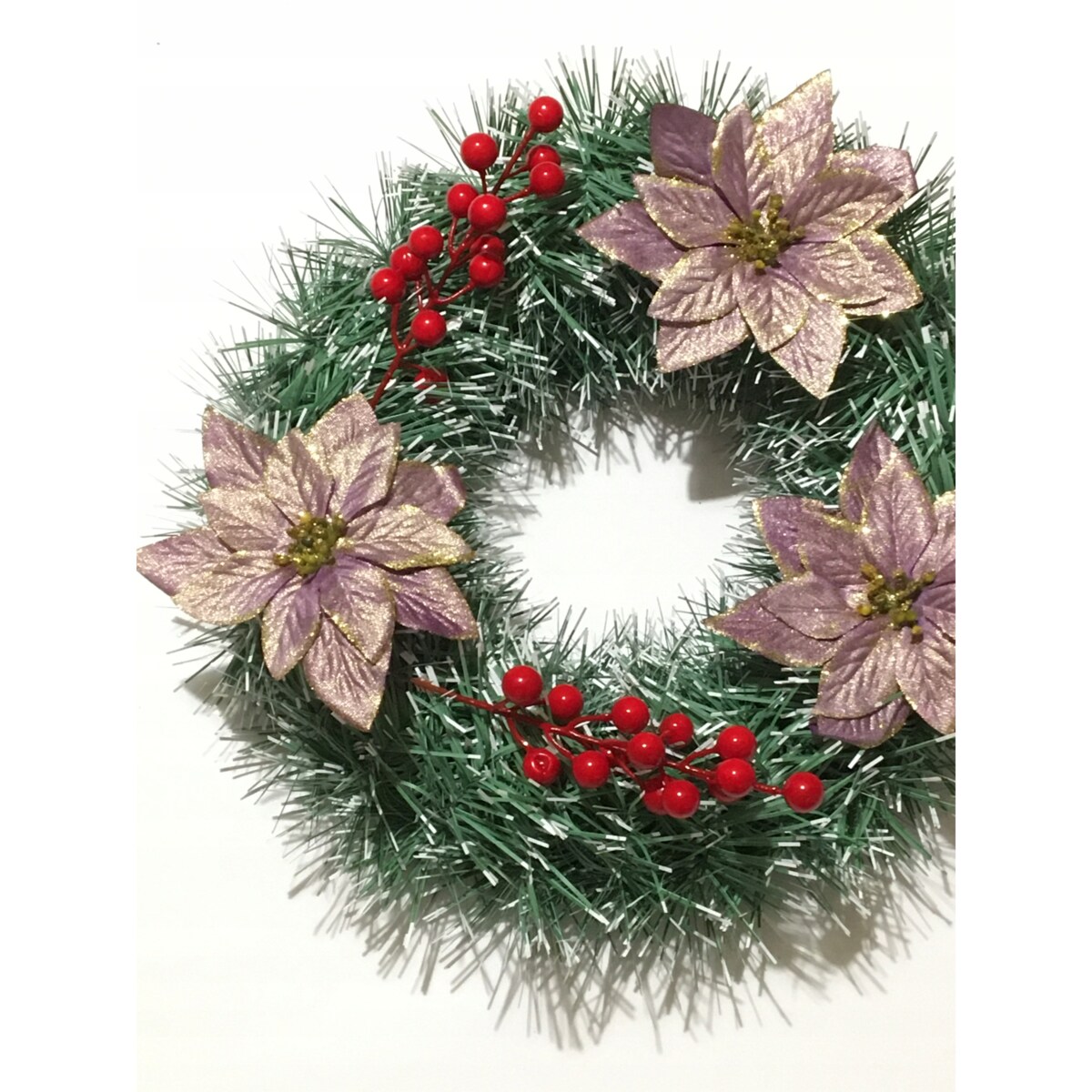 WIANEK NA DRZWI STÓŁ gotowy stroik gwiazda świąteczny udekorowany sztuczny