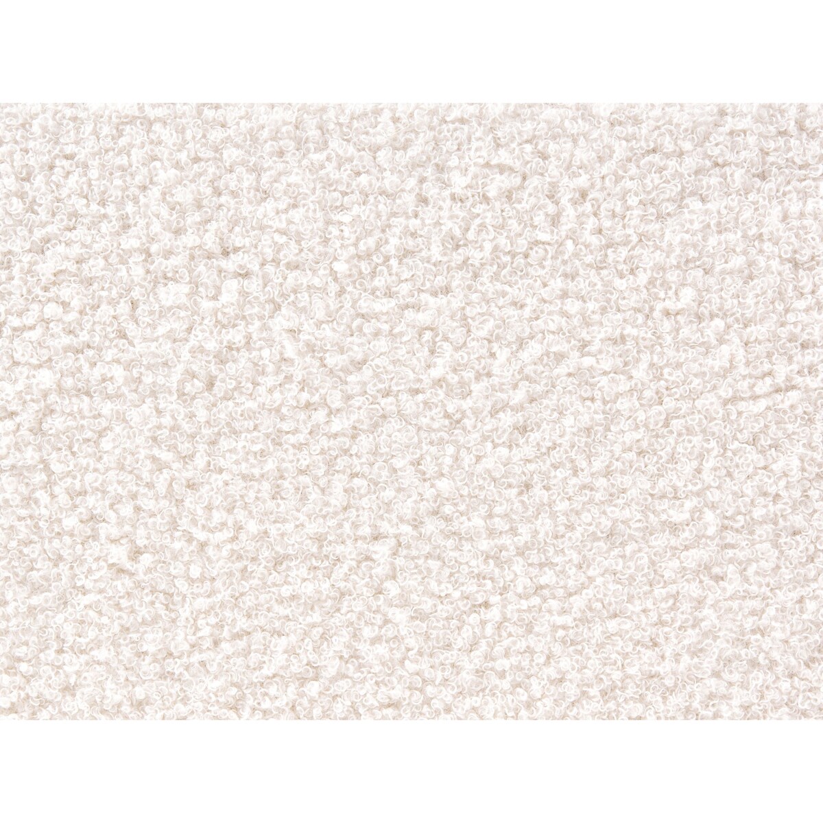 Łóżko Boucle LAVAUR 160 x 200 cm Złamana biel