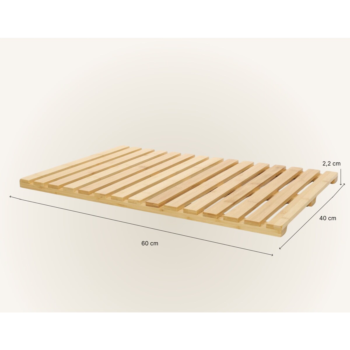 Podest łazienkowy z bambusa SANNO, 60 x 40 cm