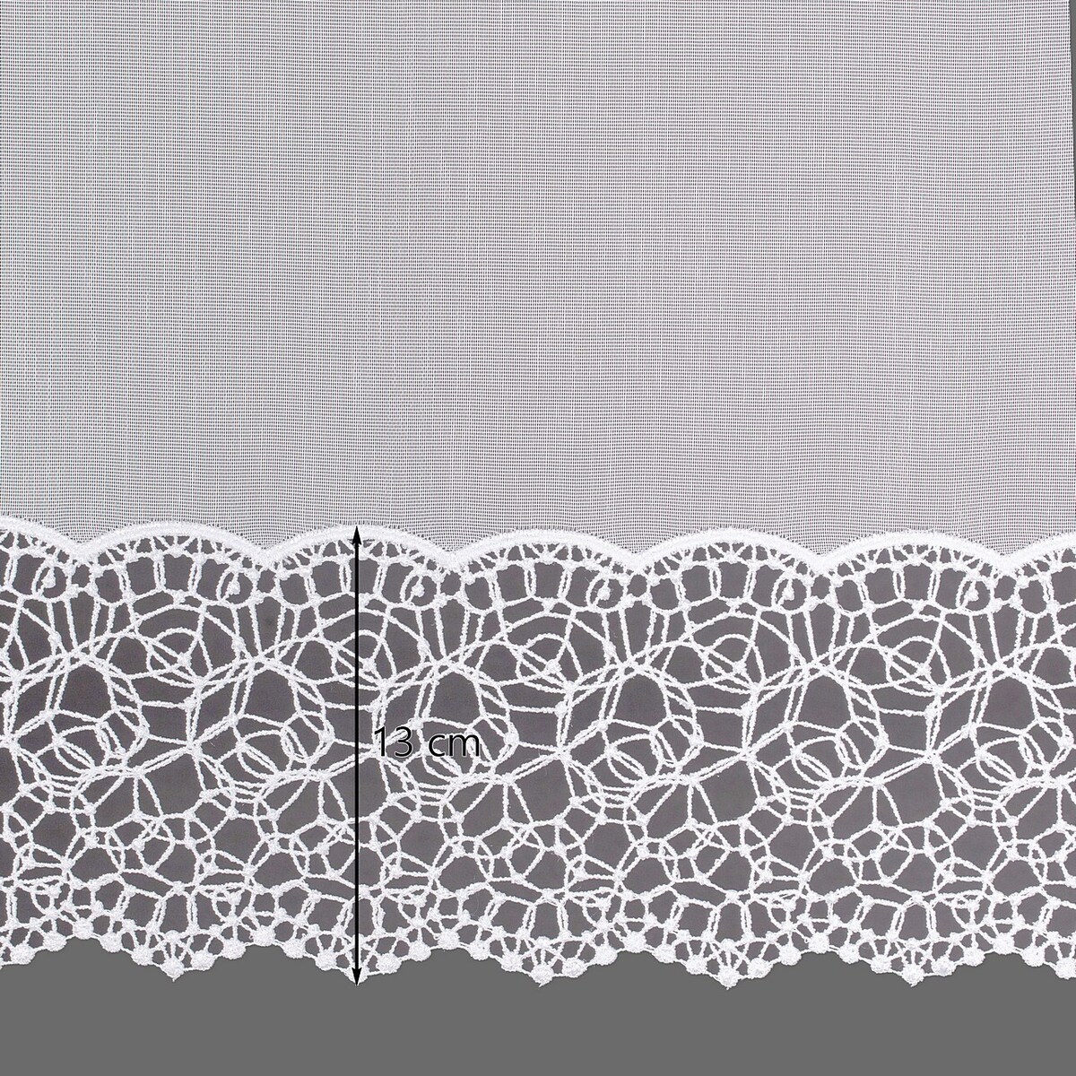 Firana na taśmie 300x245 biały ze wzorem