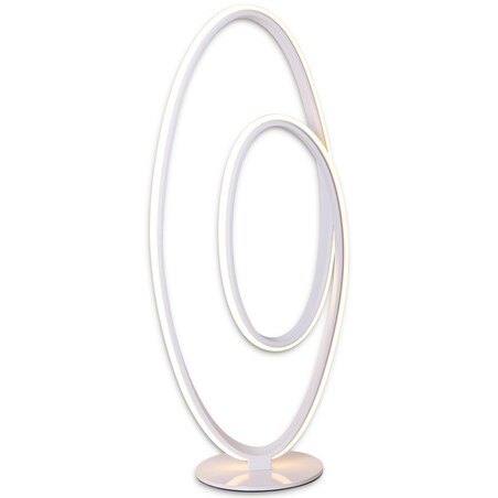 Biurkowa LAMPA stojąca ODRIVE 3153623 Nave metalowa LAMPKA stołowa okrągła LED 30W 3000K spirala biała