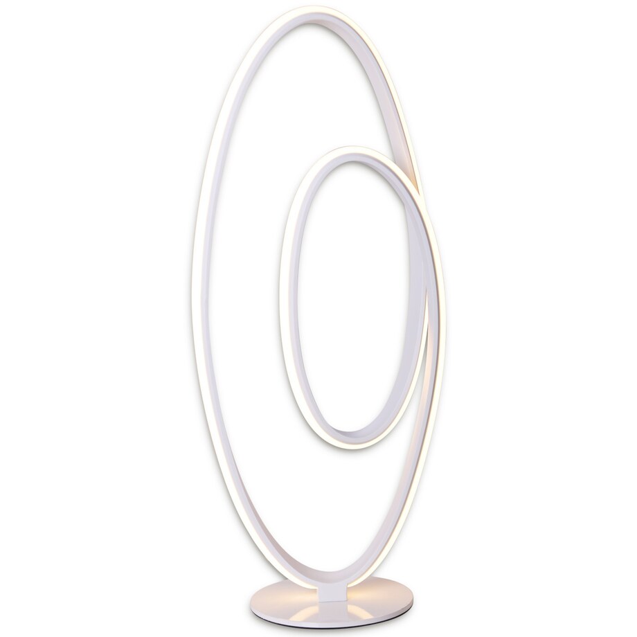 Biurkowa LAMPA stojąca ODRIVE 3153623 Nave metalowa LAMPKA stołowa okrągła LED 30W 3000K spirala biała