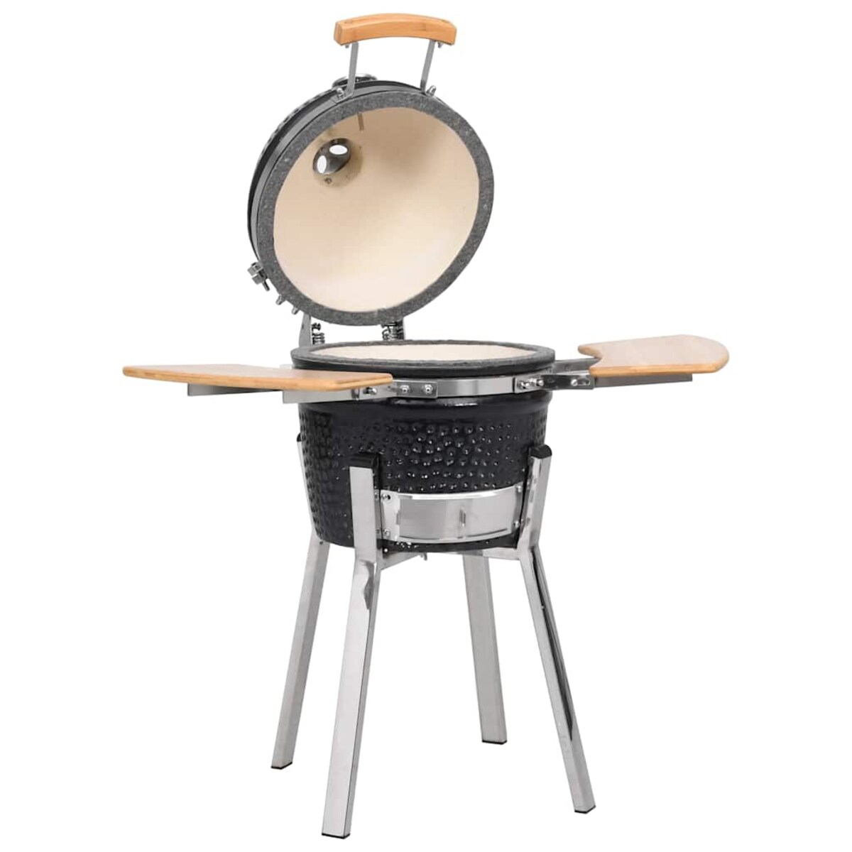 vidaXL Ceramiczny grill Kamado z wędzarnią, 81 cm