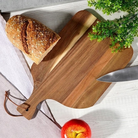 Deska akacjowa kuchenna do krojenia serwowania drewniana 34x20,5 cm