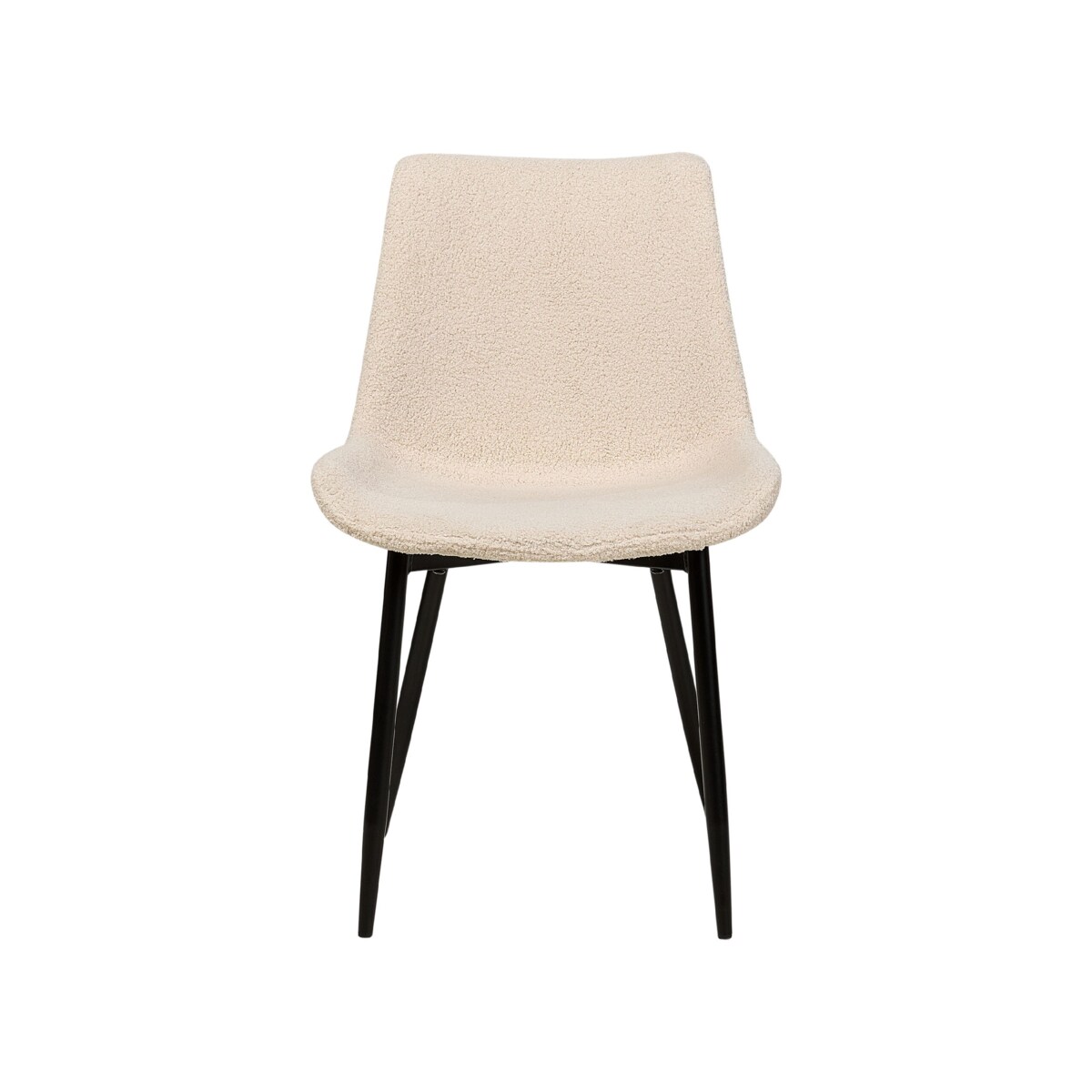 2 krzesła do jadalni boucle beżowe AVILLA