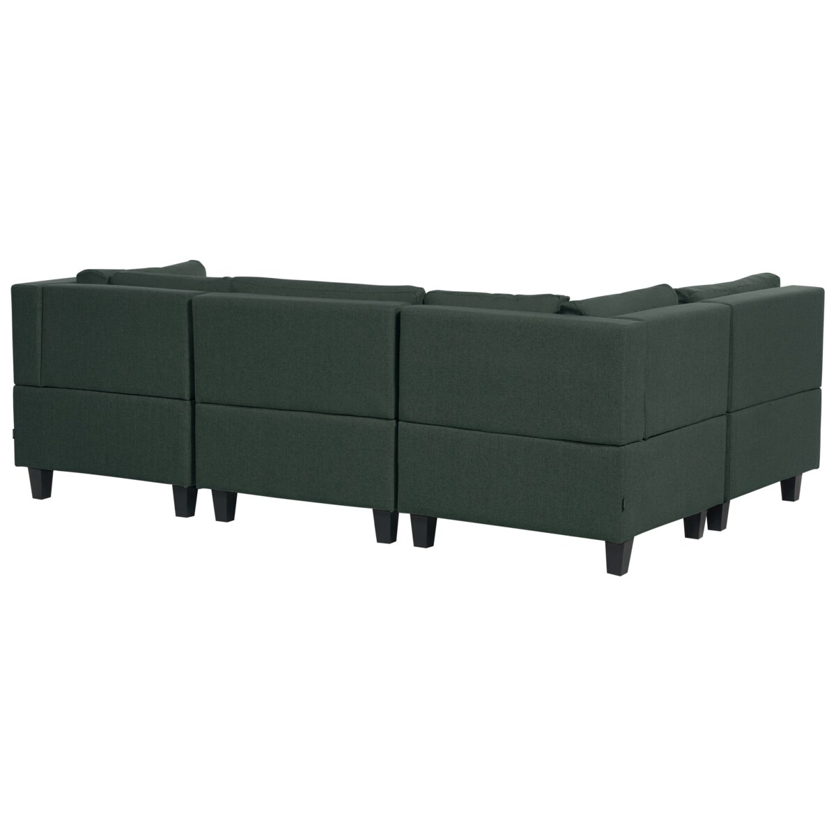 Sofa modułowa 5-osobowa ciemnozielona UNSTAD