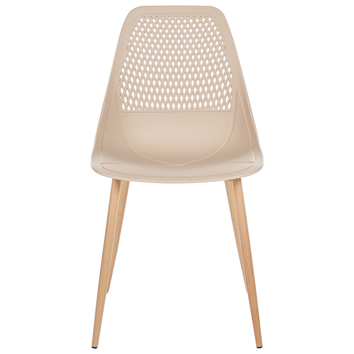 Zestaw 4 krzeseł HAZELTON Beżowy