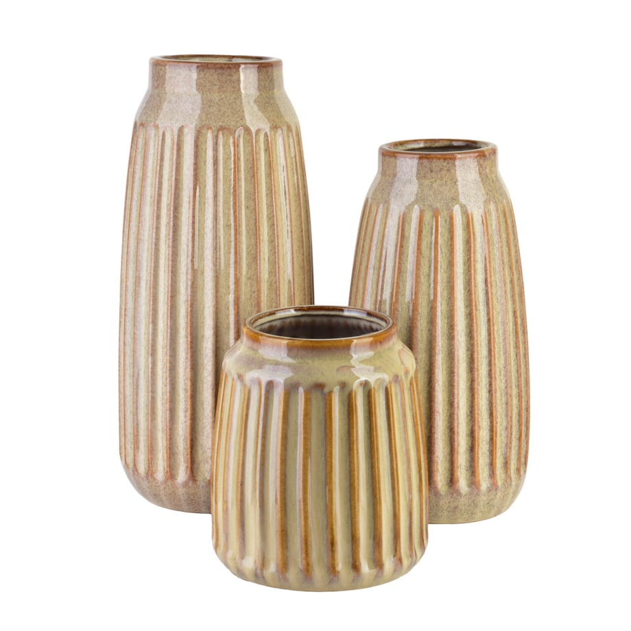 ARINA BEIGE Wazon 16x16x35.5cm