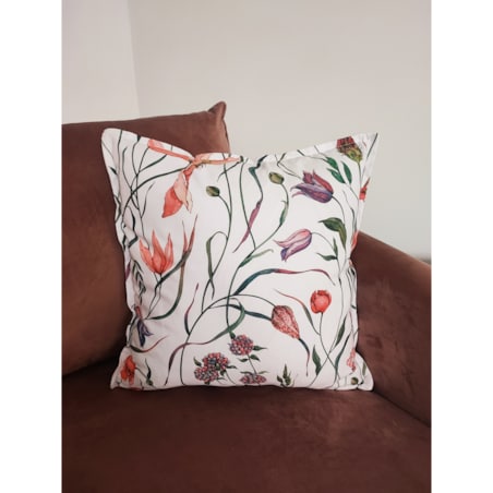 Dekoracyjna poszewka bawełniana w kwiaty