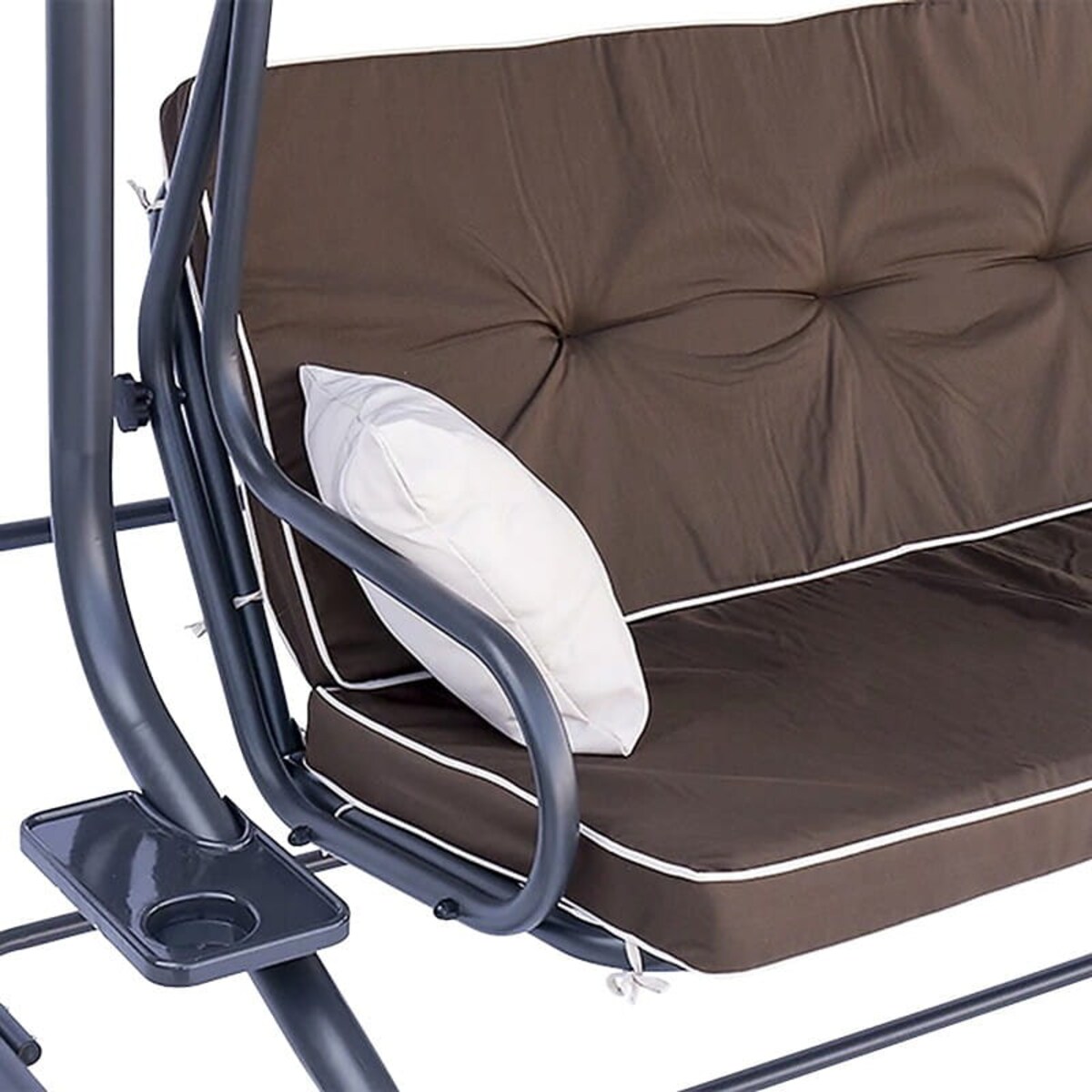 Huśtawka ogrodowa rozkładana Megi brązowa