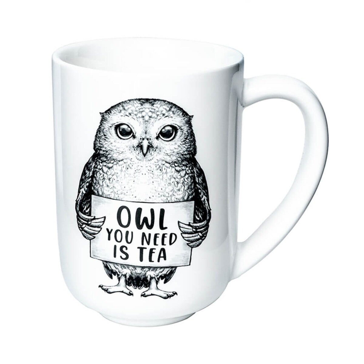 Kubek sowa- idealny zestaw do parzenia herbaty, piekny prezent dla mamy, taty, babci, dziadka, niej i niego, teściowej 400ml