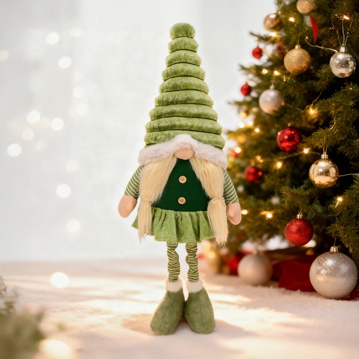 Skrzat świąteczny na teleskopowych nogach ozdoba na święta