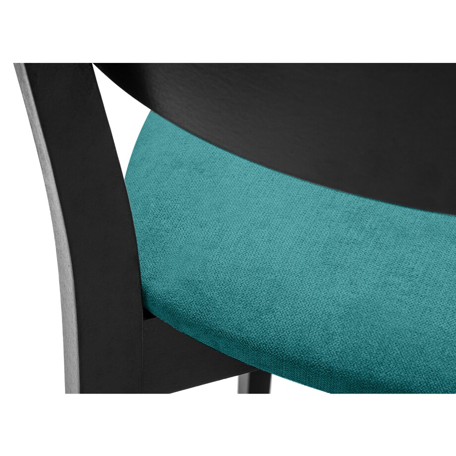 KONSIMO VINIS nowoczesne krzesła drewniane 2 sztuki w kolorze turkusowym
