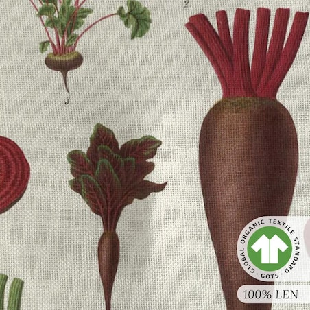Lniany ręcznik kuchenny - Buraki